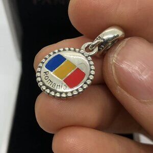 ✨🔥Pandora ROMANIA Flag Charm Travel Charm